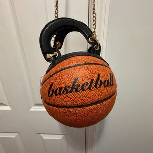 Basketball round purse handbag and shoulder crossbody bag